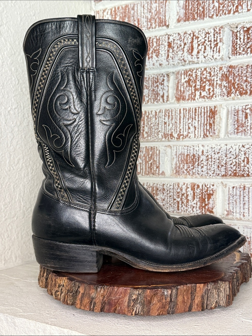 vintage Lucchese men's western cowboy boots